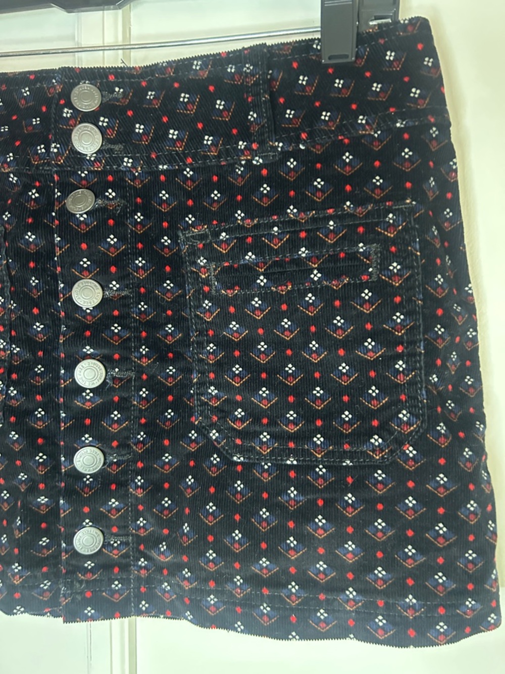 We The Free Corduroy Floral Mini Skirt - Low Rise - Picture 4 of 8